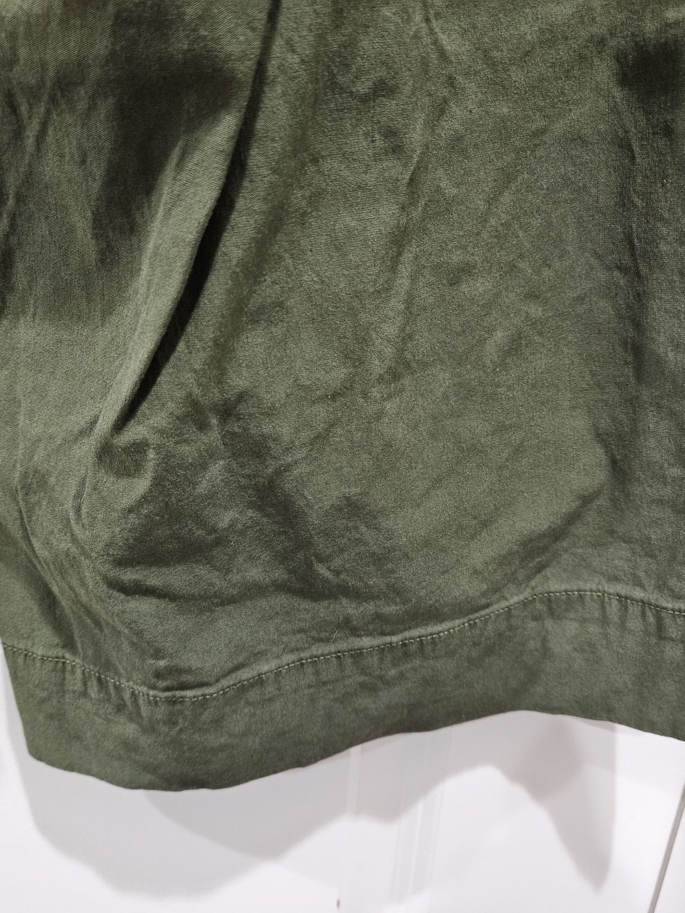 Mauve Olive Green Cropped Wide-Leg Pants Anthropologie - Picture 4 of 6